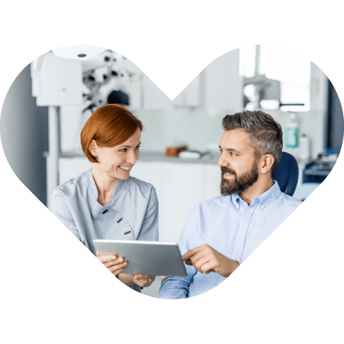 dentist with patient